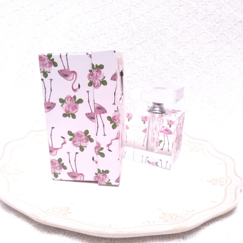 Simon Designs Flamingo Crystal Perfume Bottle - Picture 5 of 13